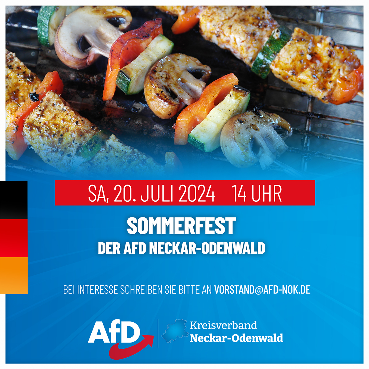 Sommerfest 2024 der AfD Neckar-Odenwald-Kreis